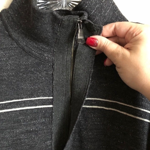 Banana Republic Grey Mock Neck Popover Sweater - Picture 4 of 9